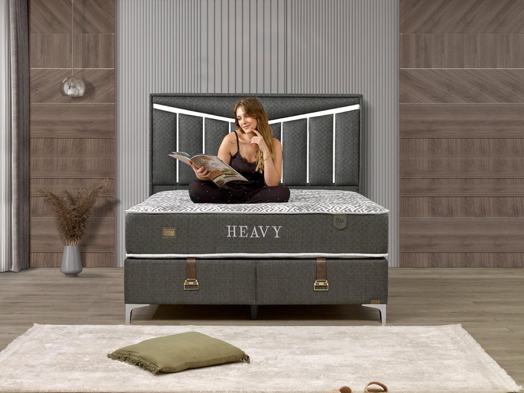 HEAVY BED BASE HEADBOARD SET