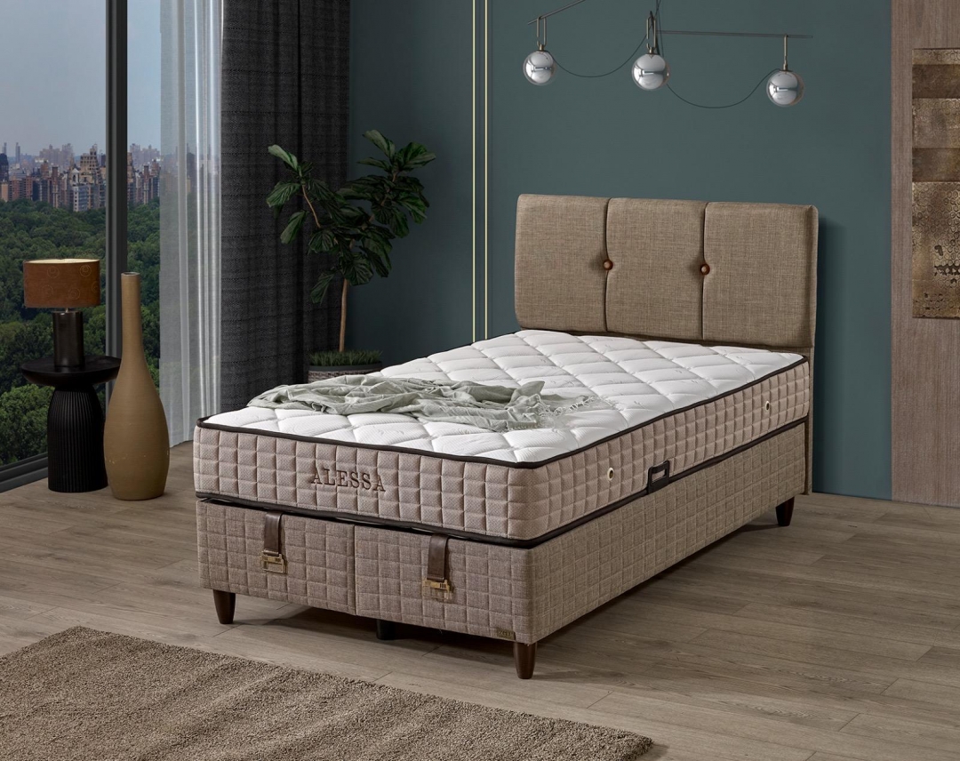 ALESSA BEDBASIS HOOFDBORD SET