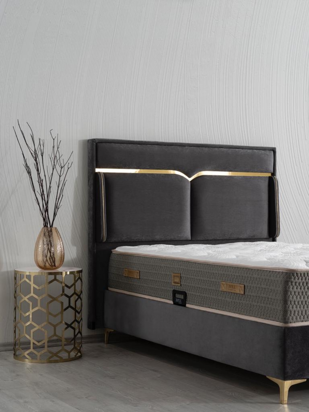 ELITA BED BASE HEADBOARD SET